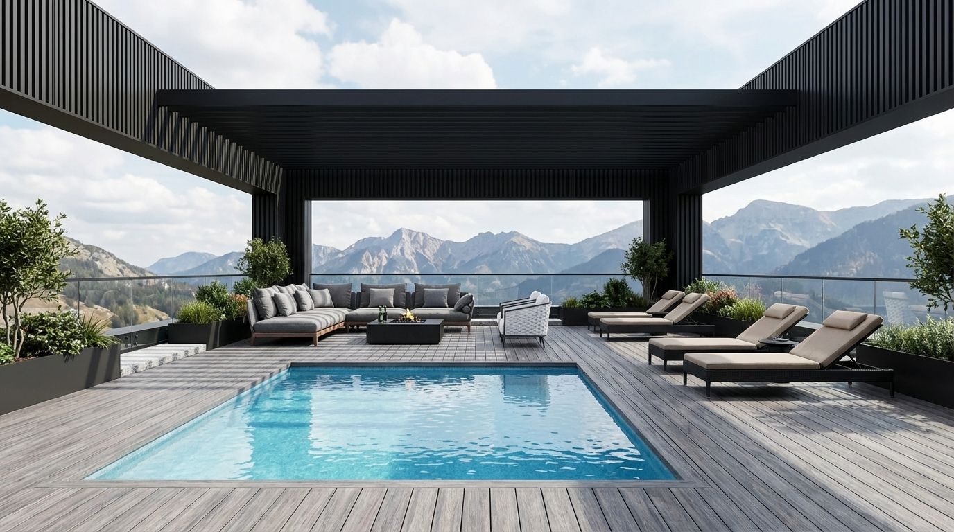 Woodfibre terras